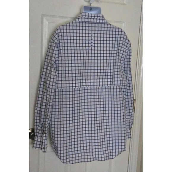 MAGELLAN sportswear MEN'S VENTED cotton plaid SHIRTLONG ADJ. SLEEVES size XL - Picture 5 of 8